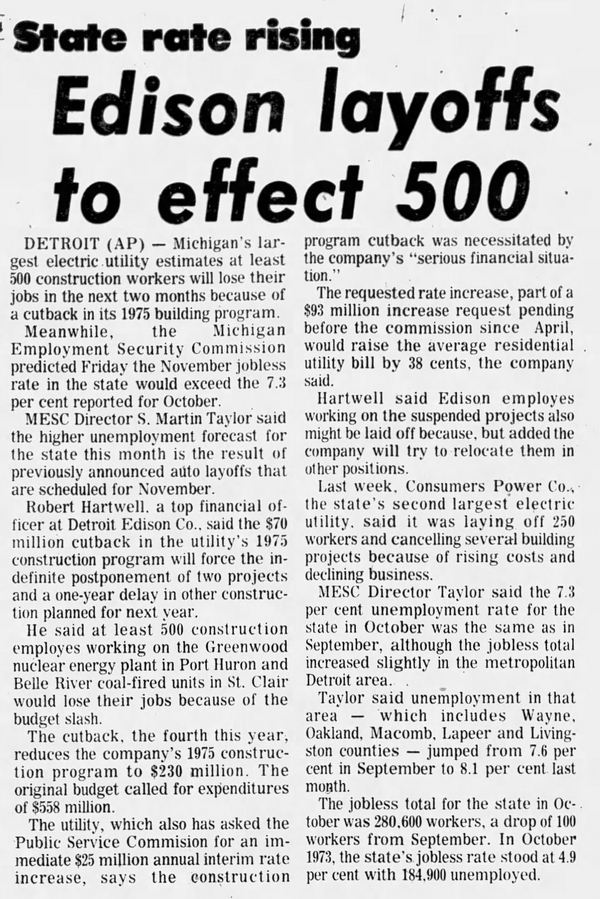 Greenwood Nuclear Power Plant (Cancelled) - Nov 1974 Layoffs And Delay (newer photo)